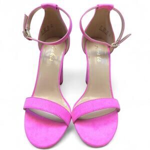 Ankis women’s pink Suede Ankle Strap 4" Heels size 7.5 sku 347-LRS